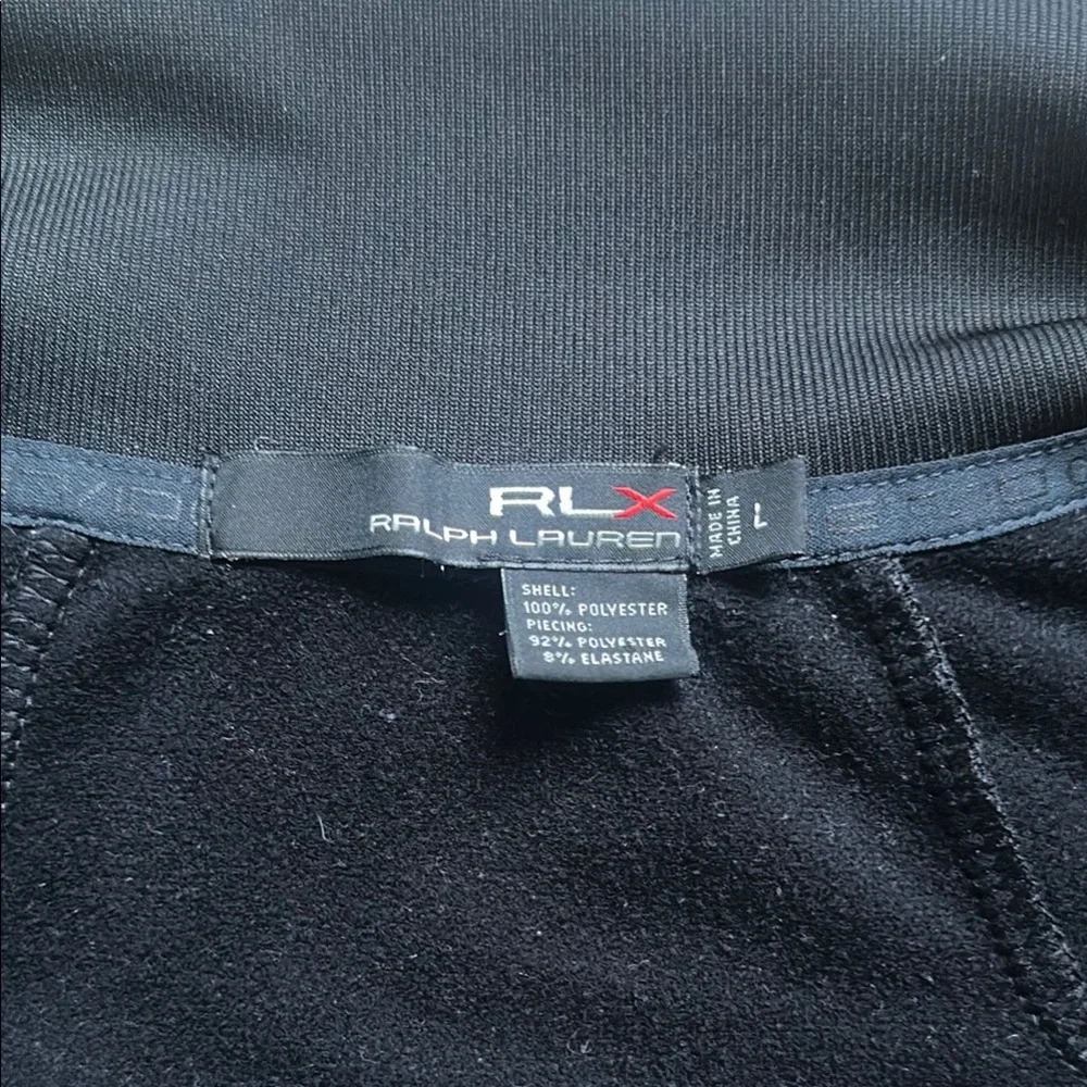 Blue and Black Track Jacket with Yellow Accents - Picture 4 of 5